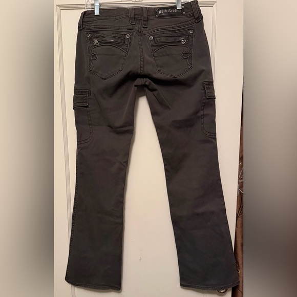 Rock Revival Dark Gray Pants - Picture 2 of 7